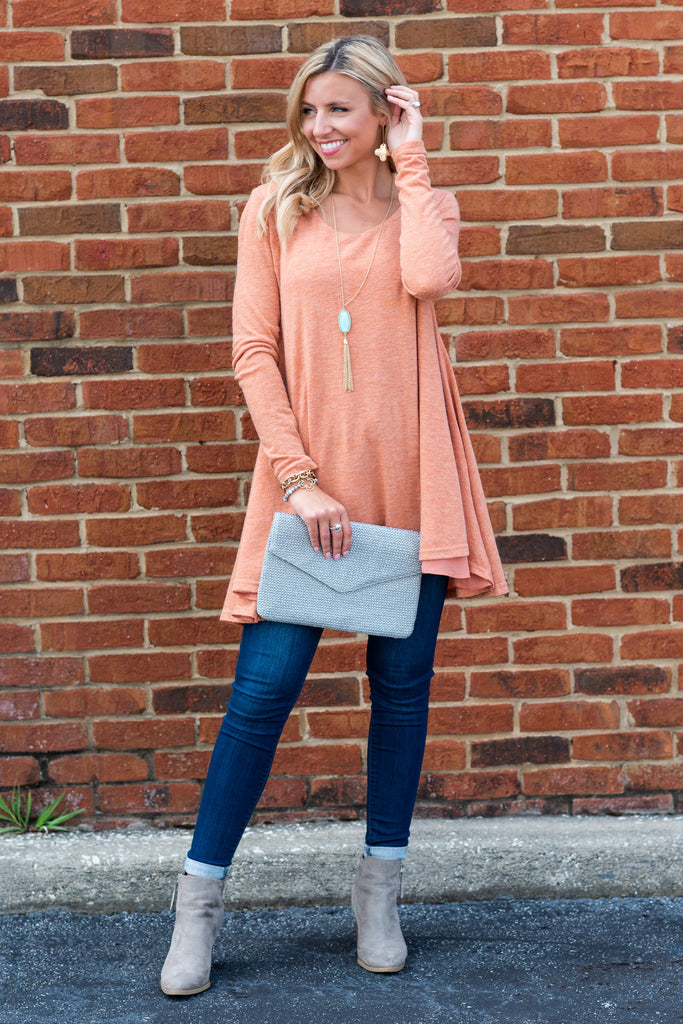 Lightly Layered Tunic, Rust – The Mint Julep Boutique