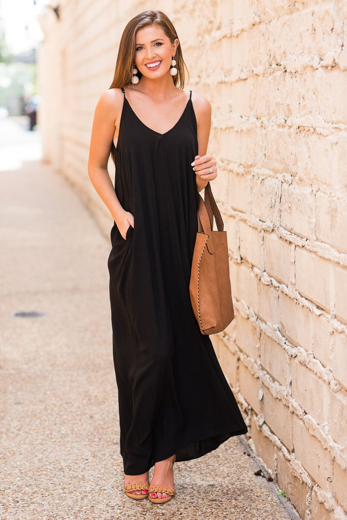 Good To Flow Maxi Dress, Black – The Mint Julep Boutique