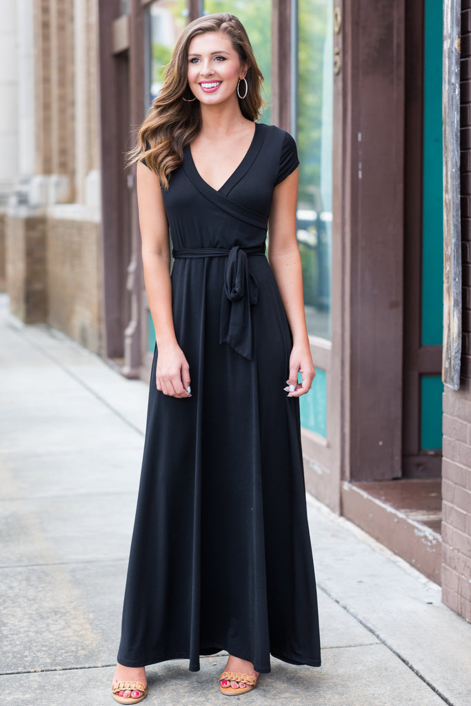 Like A Charm Maxi Dress, Black – The Mint Julep Boutique