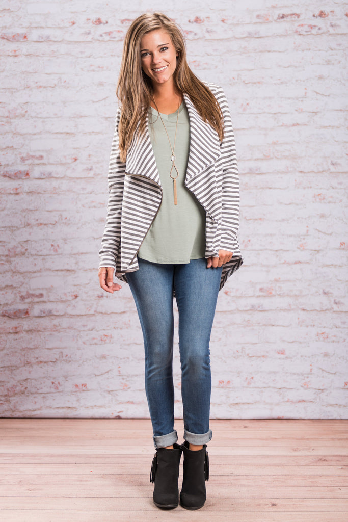 Zip Me Up Jacket, Gray – The Mint Julep Boutique