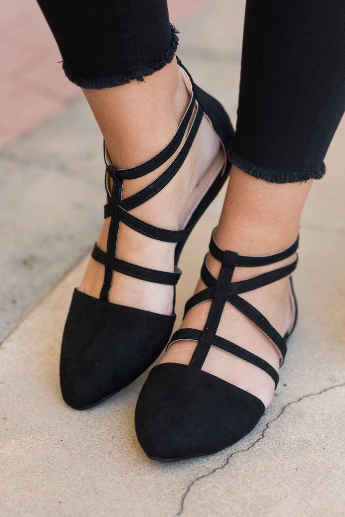 Point Of Persuasion Flats, Black – The Mint Julep Boutique