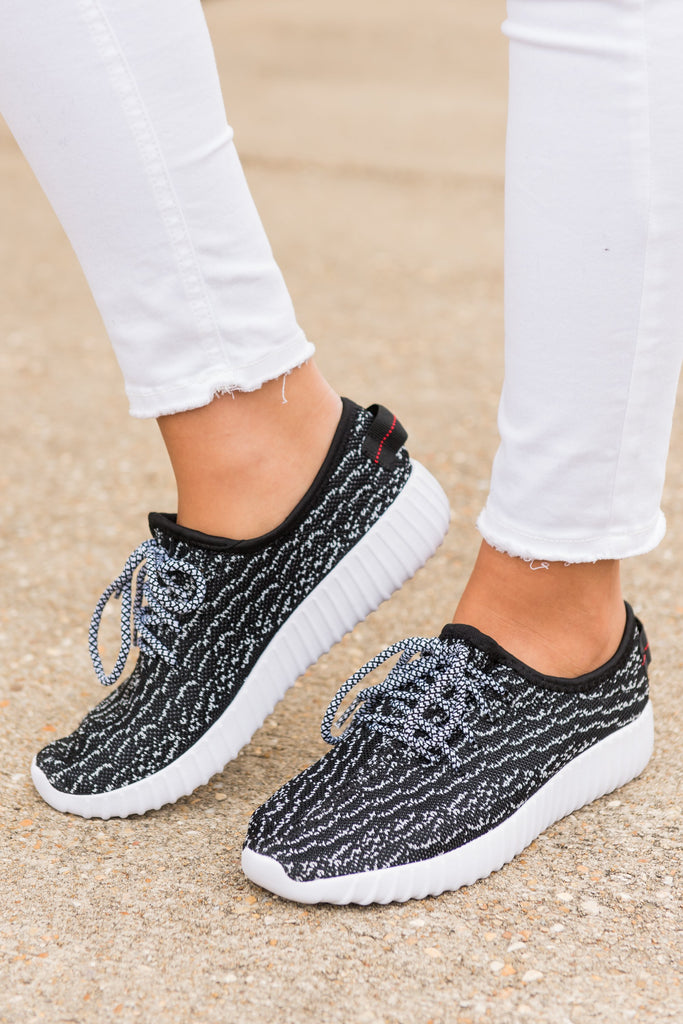 Up and Running Sneakers, Black – The Mint Julep Boutique