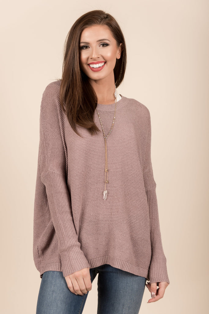 Just Breathe Sweater, Dusty Lavender – The Mint Julep Boutique