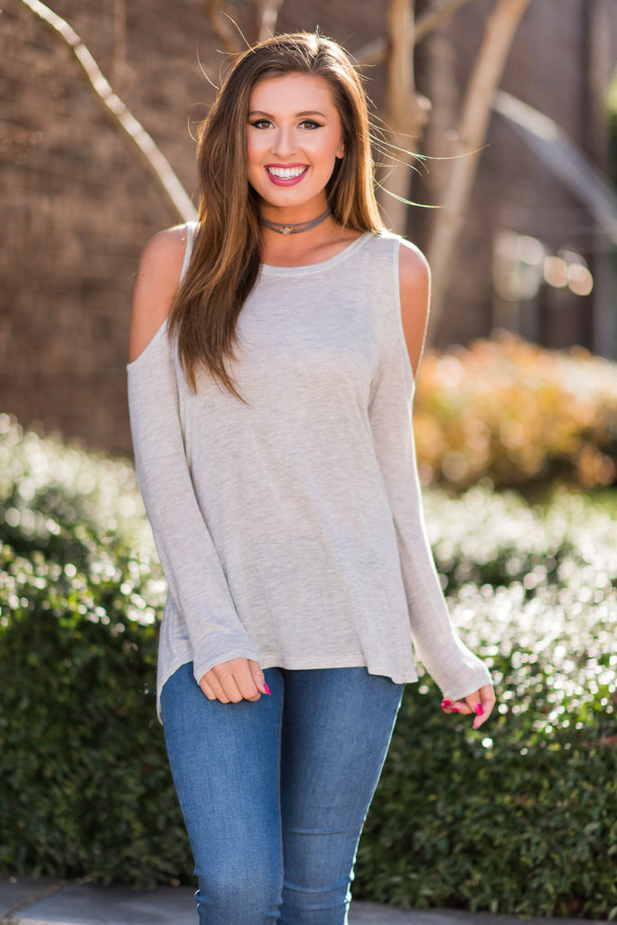 What You Gotta Do Top, Heather Gray – The Mint Julep Boutique