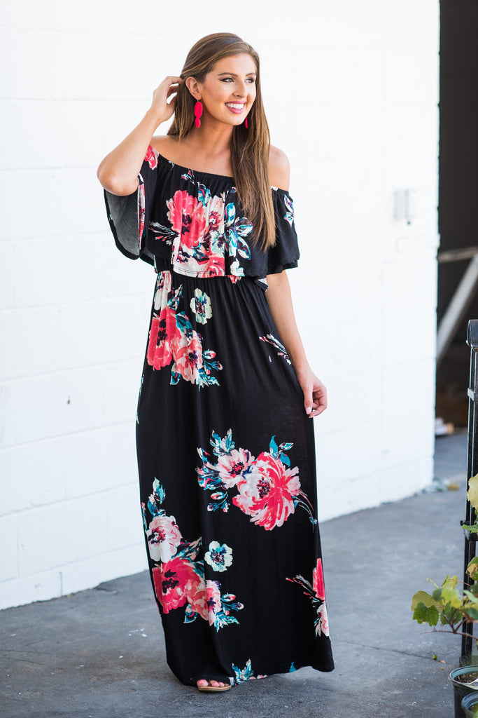 When I See You Maxi Dress, Black – The Mint Julep Boutique