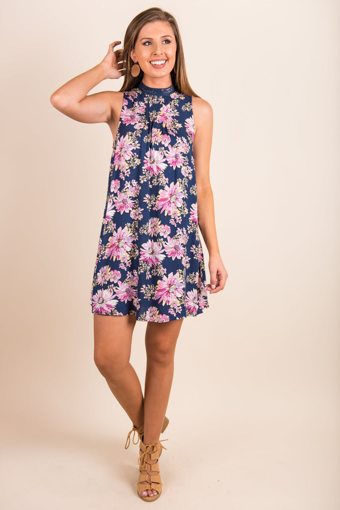 Pure Intentions Dress, Navy – The Mint Julep Boutique