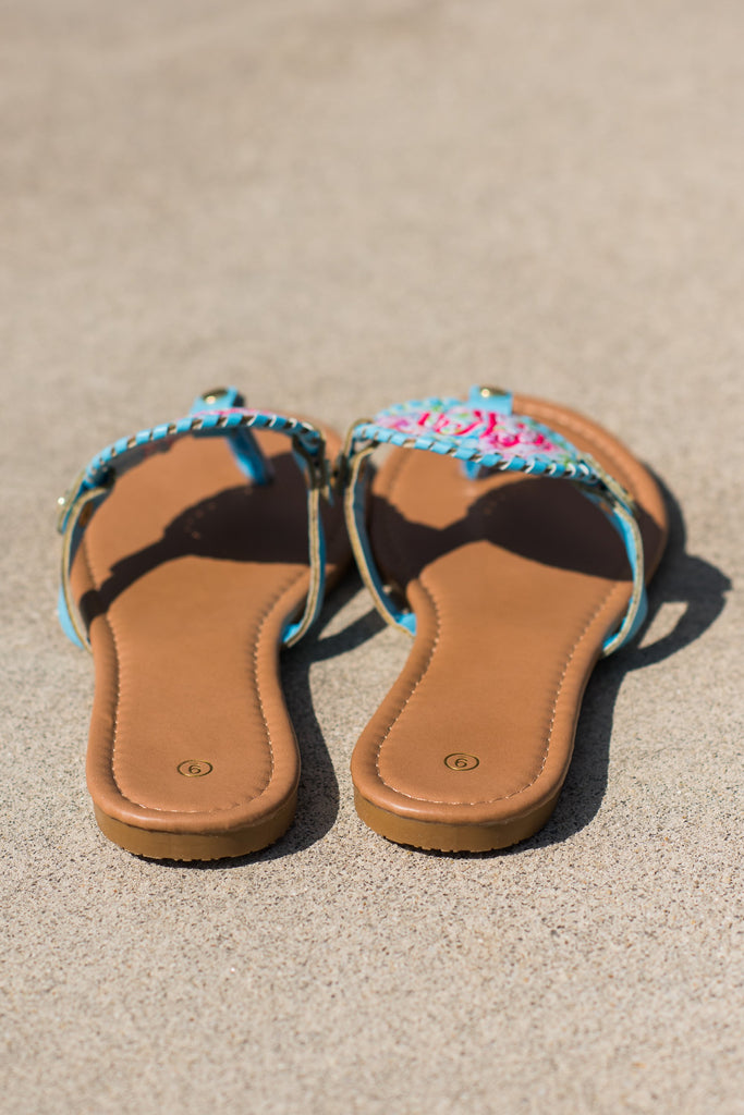 Mix And Always Match Sandals, Sky Blue – The Mint Julep Boutique