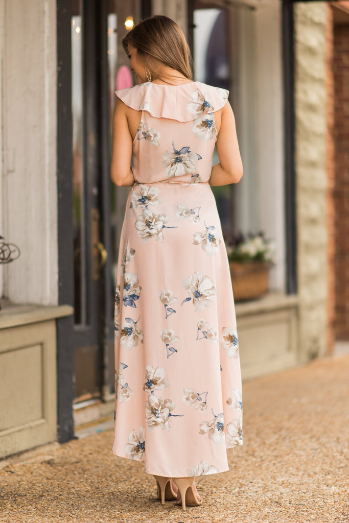 All About The Romance Maxi Dress, Light Pink – The Mint Julep Boutique