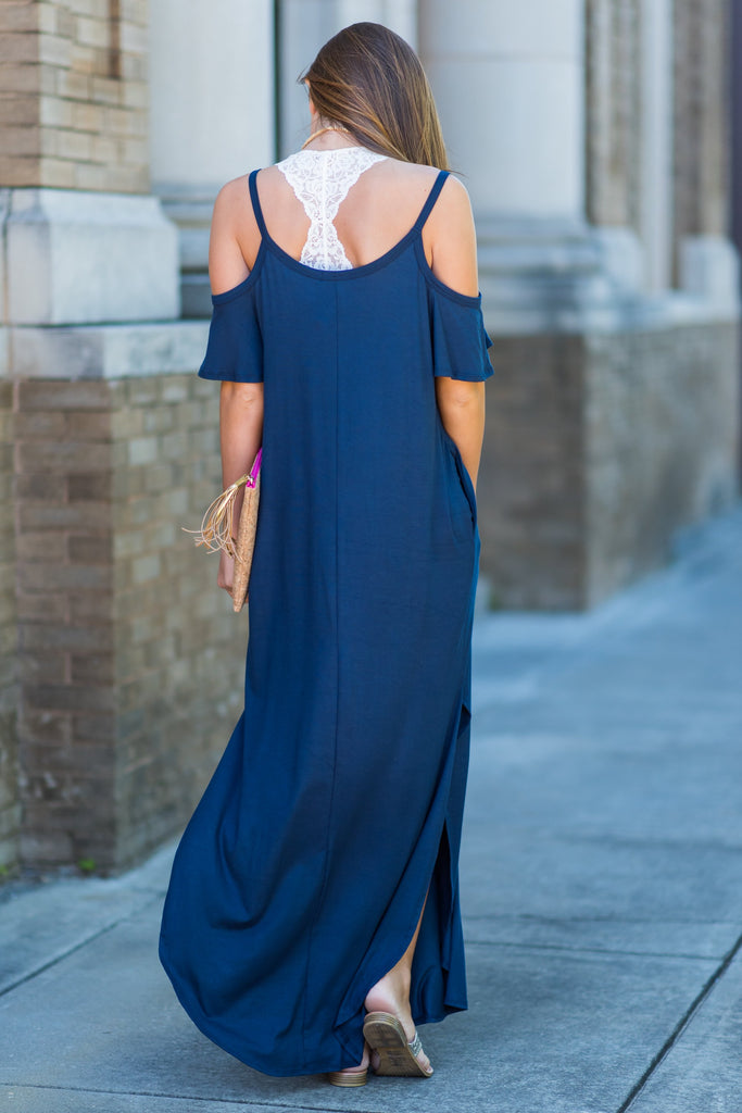 Close To Your Heart Maxi Dress, Navy – The Mint Julep Boutique