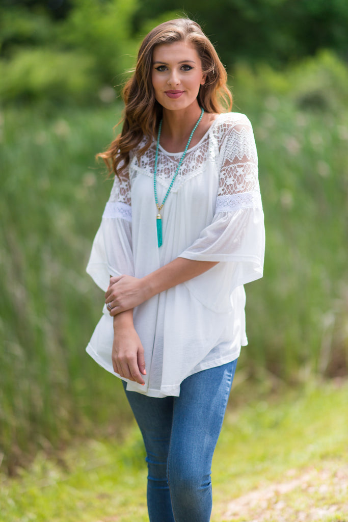 Summer Party Top, White – The Mint Julep Boutique