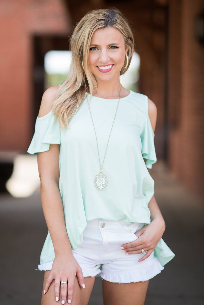 Singing In The Sun Top, Light Mint – The Mint Julep Boutique