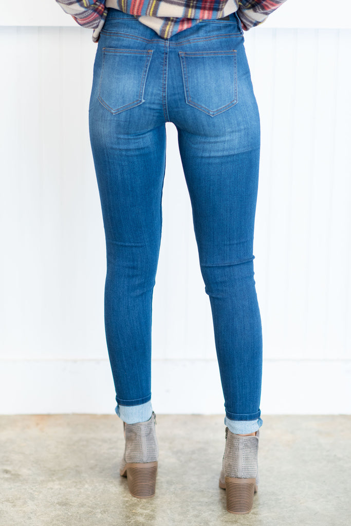 The Shape Of You Skinny Jeans, Denim – The Mint Julep Boutique
