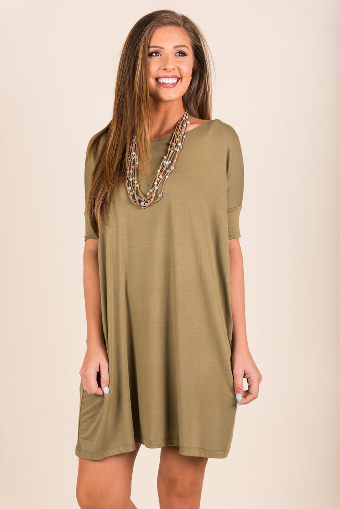 Dare To Dream Dress, Olive – The Mint Julep Boutique