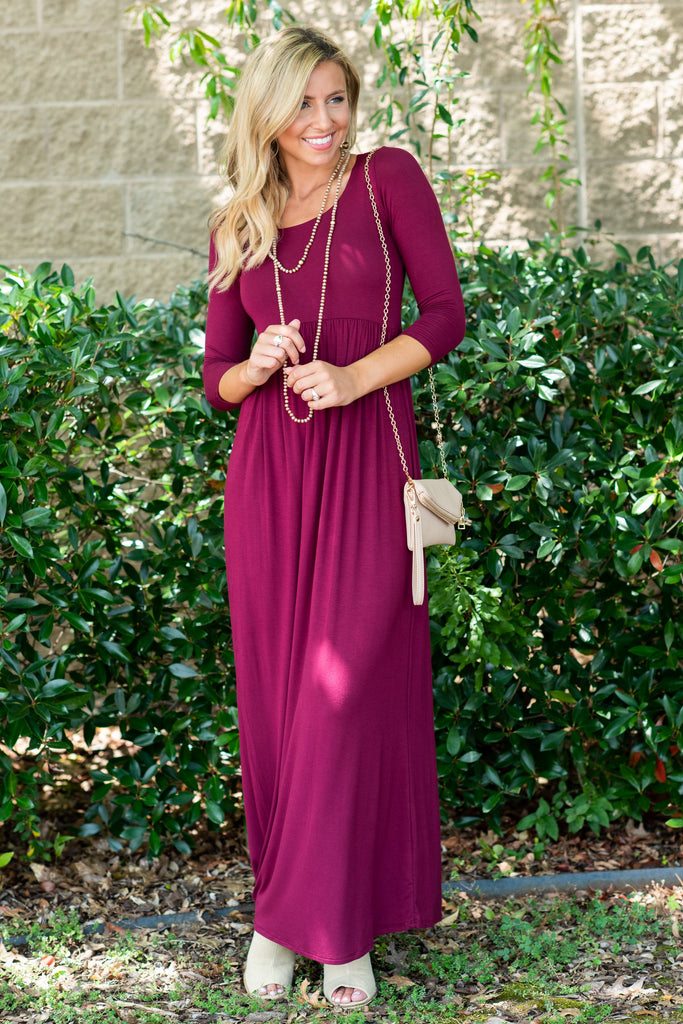 Always Be Mine Maxi Dress, Maroon – The Mint Julep Boutique