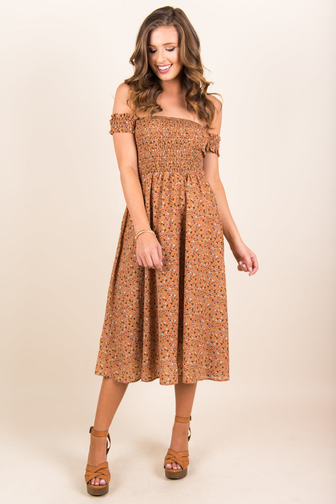 rust dress