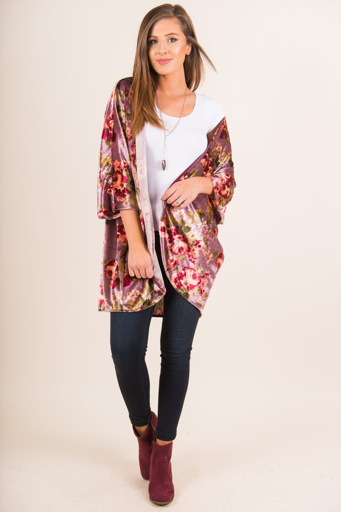 Fab Creations Kimono, Mauve – The Mint Julep Boutique