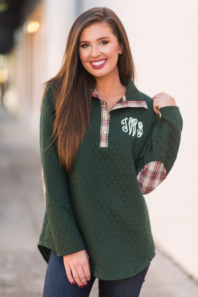 Outdoor Adventures Pullover, Green-Plaid – The Mint Julep Boutique