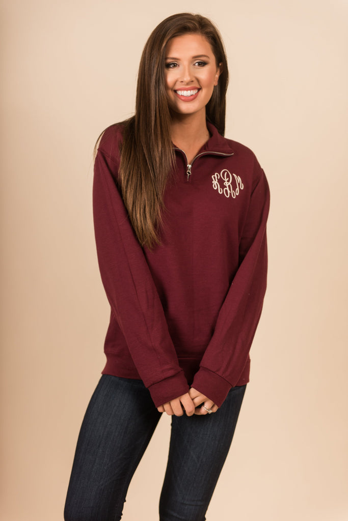 Keeping Warm Pullover, Maroon – The Mint Julep Boutique