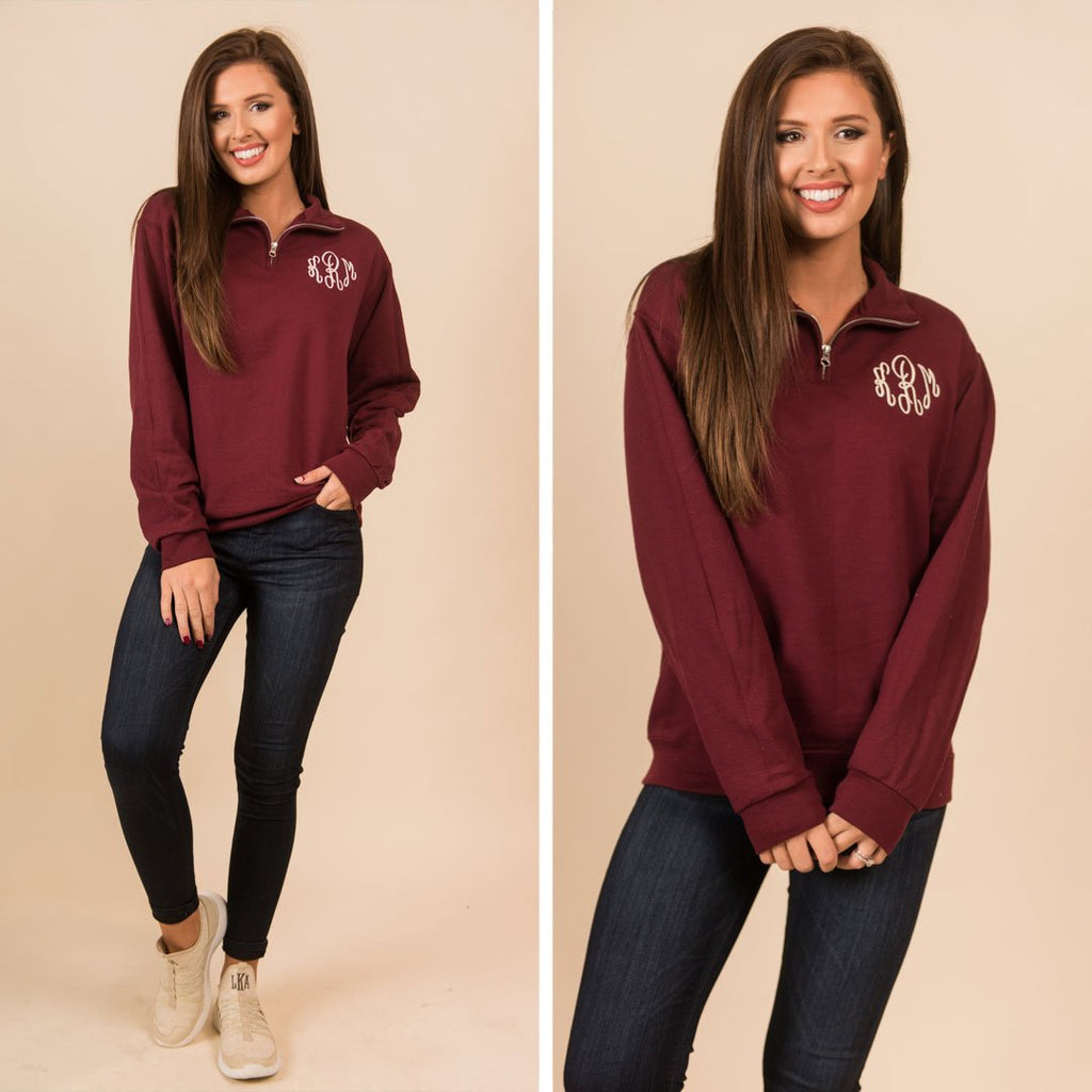 Keeping Warm Pullover, Maroon – The Mint Julep Boutique