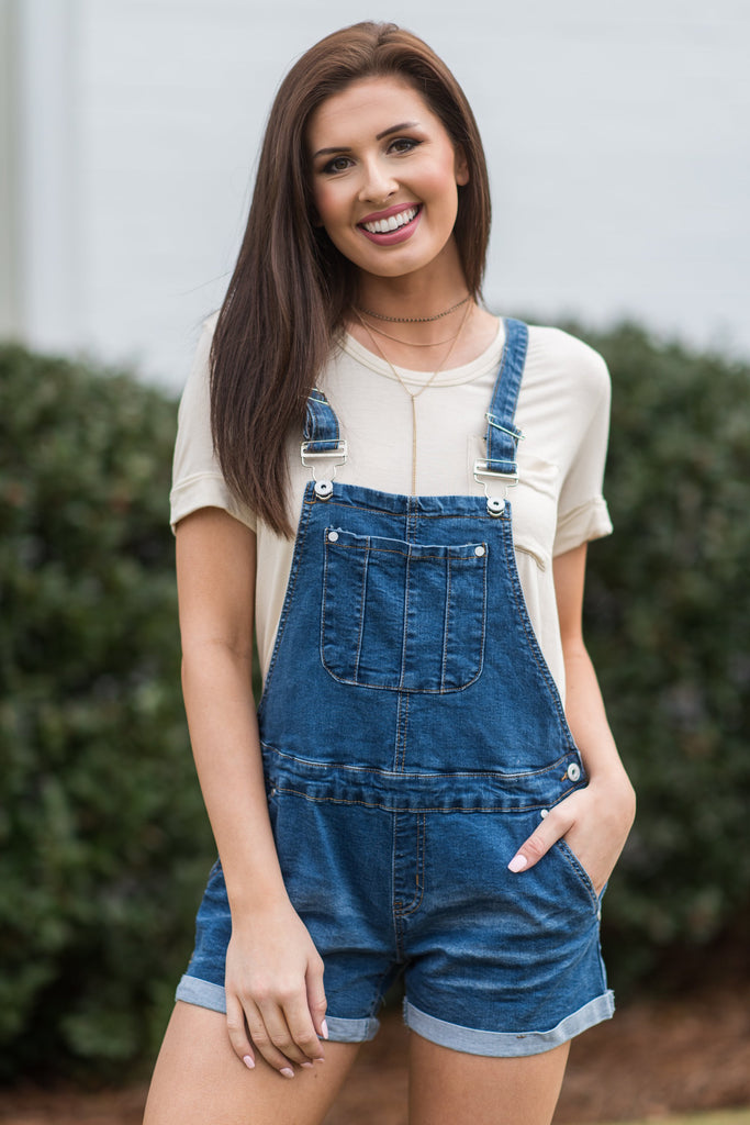 Summer Classics Overall Shorts, Denim – The Mint Julep Boutique