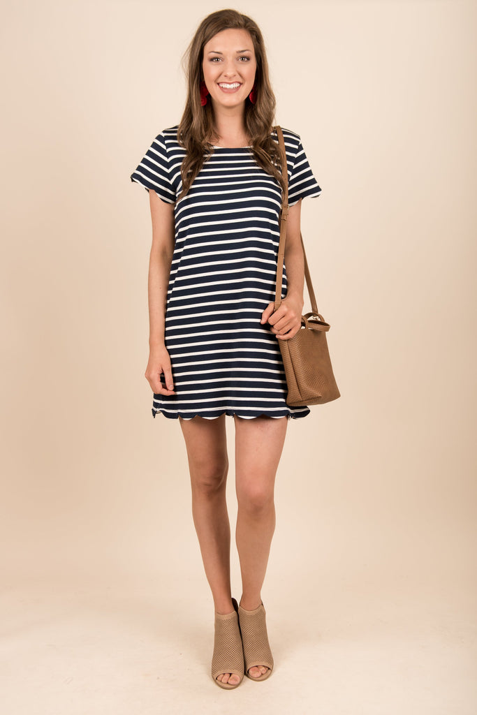 Chill And Thrill Dress, Navy – The Mint Julep Boutique