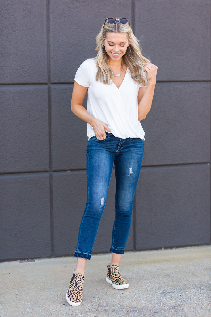 Easy Life Top, Off White – The Mint Julep Boutique