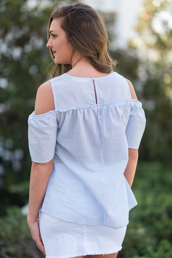 Pretty In Prep Top, Blue – The Mint Julep Boutique