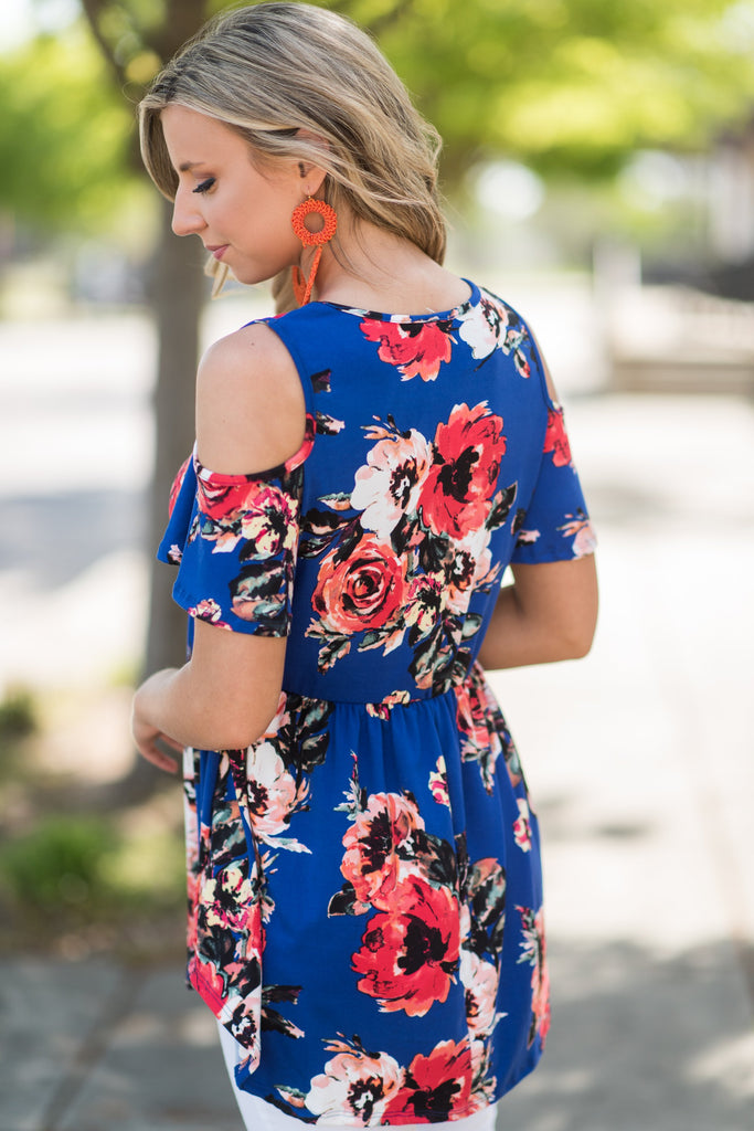 Always Be Bold Top, Cobalt – The Mint Julep Boutique