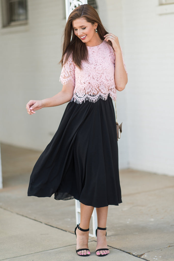 Beautiful Moment Midi Skirt, Black – The Mint Julep Boutique
