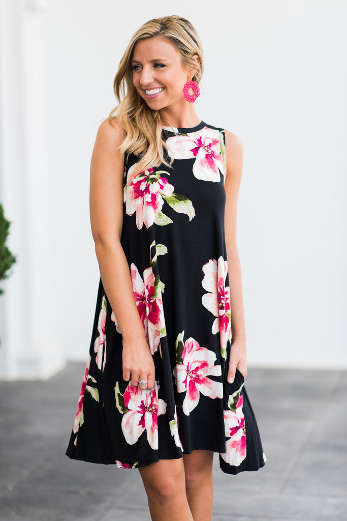Never Too Bold Dress, Black – The Mint Julep Boutique