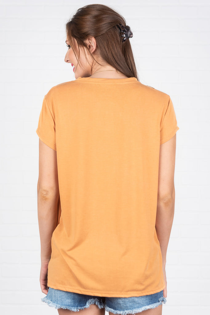 Casual Versatile Turmeric Yellow Knotted Top | Mint Julep – The Mint ...