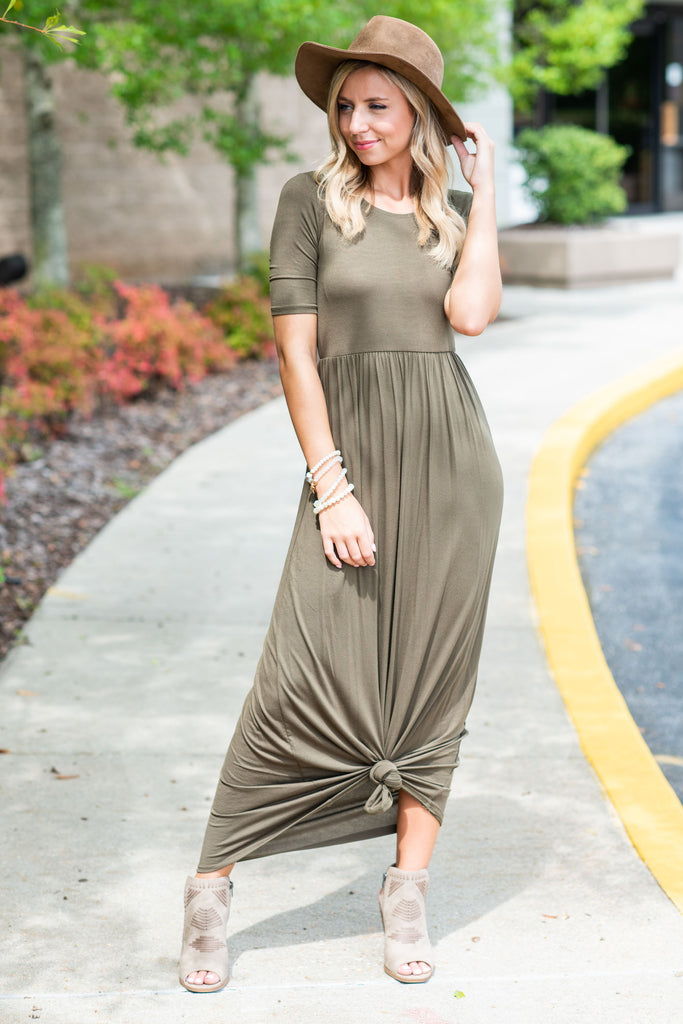 On The Lookout Maxi Dress, Olive – The Mint Julep Boutique