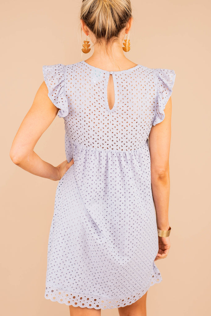 baby blue eyelet dress