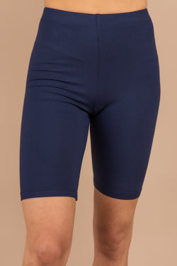 navy bicycle shorts