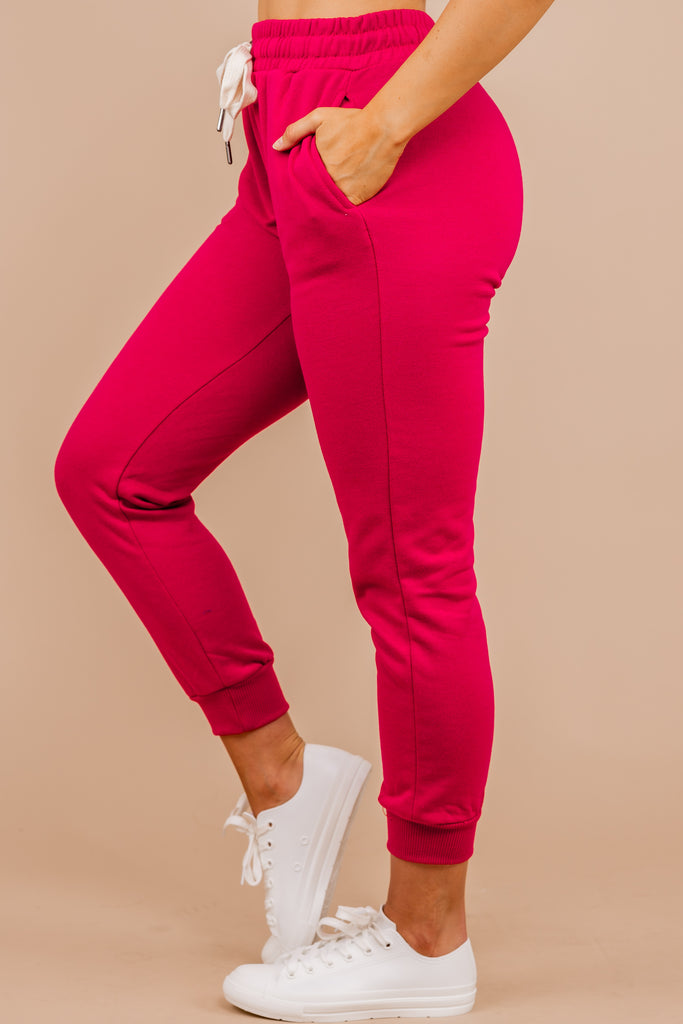 Cozy Hot Pink Joggers - Boutique Trends – Shop The Mint