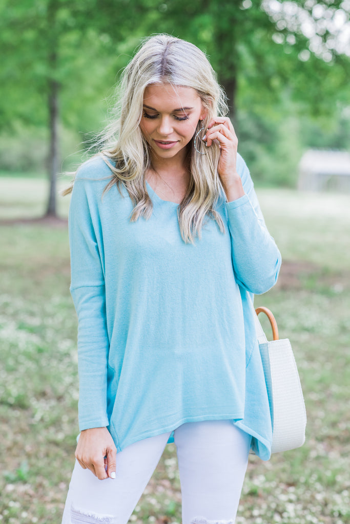 All The Feels Sweater, Sky Blue