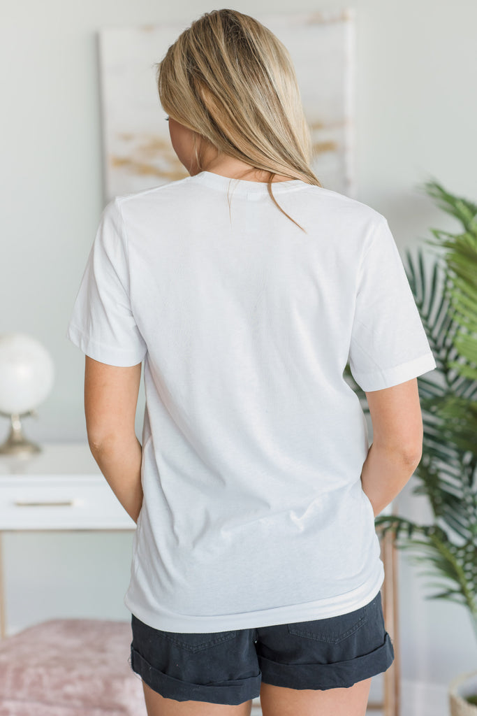 SUMMER Tee, White – The Mint Julep Boutique