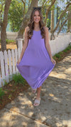 Get On Board Lavender Purple Tiered Midi Dress