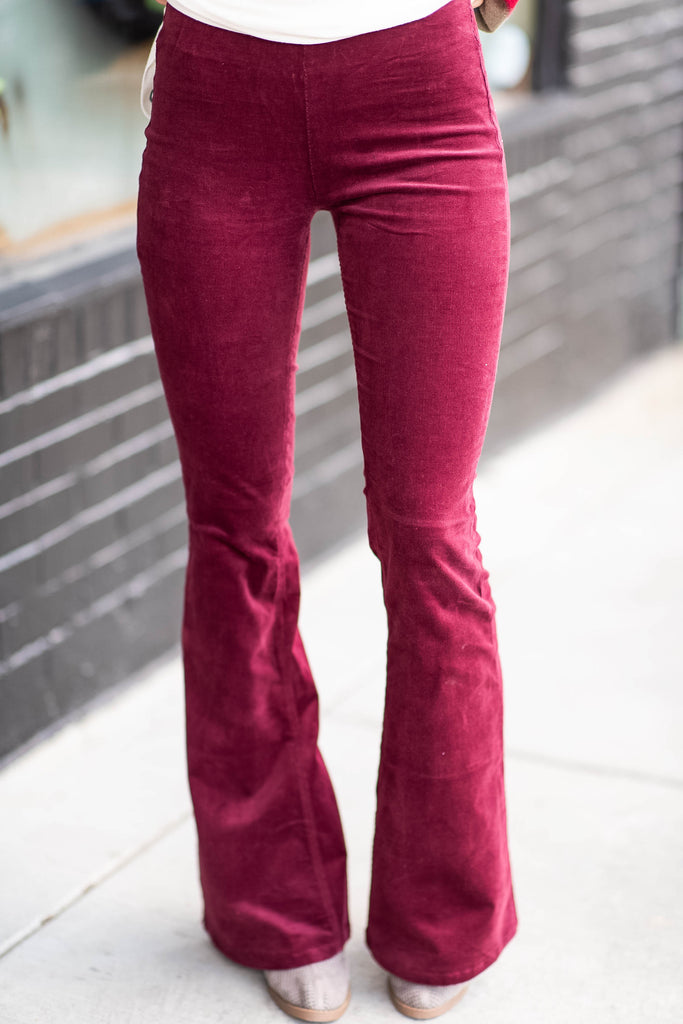 It's A Revolution Flare Jeans, Wine