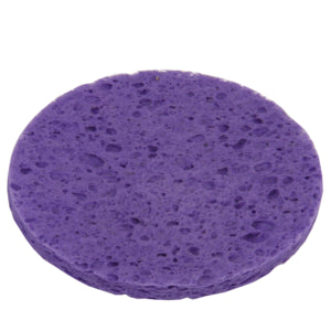 Purple Round Compressed Cellulose Facial Sponges
