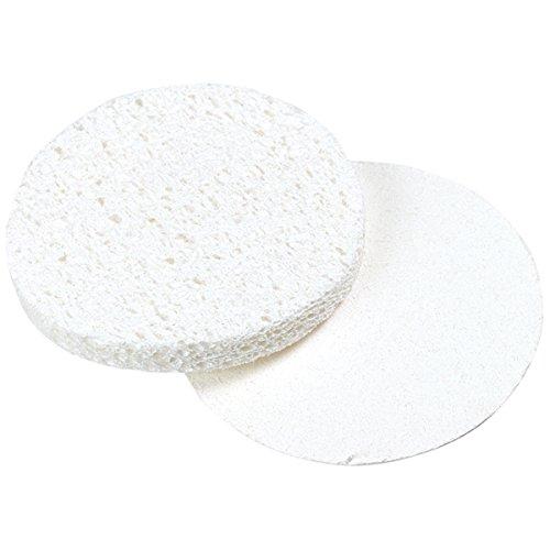 White Round Compressed Cellulose Facial Sponges