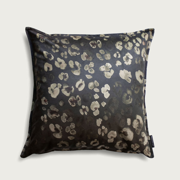 Leopard Petal Velvet Scatter Cushion by Adele Grace
