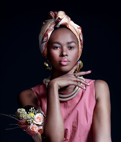 Wanderland x Naledi Mabuse fashion blogger silk scarves scarf South Africa