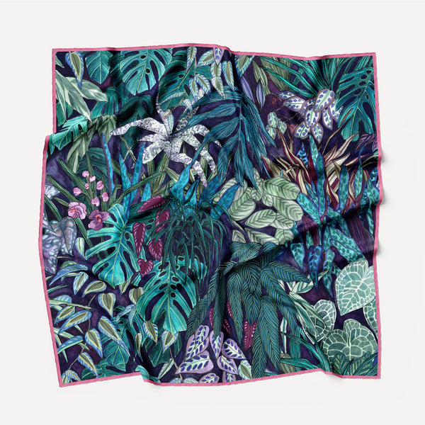 Aureum Tanglewood Silk Habotai Scarf