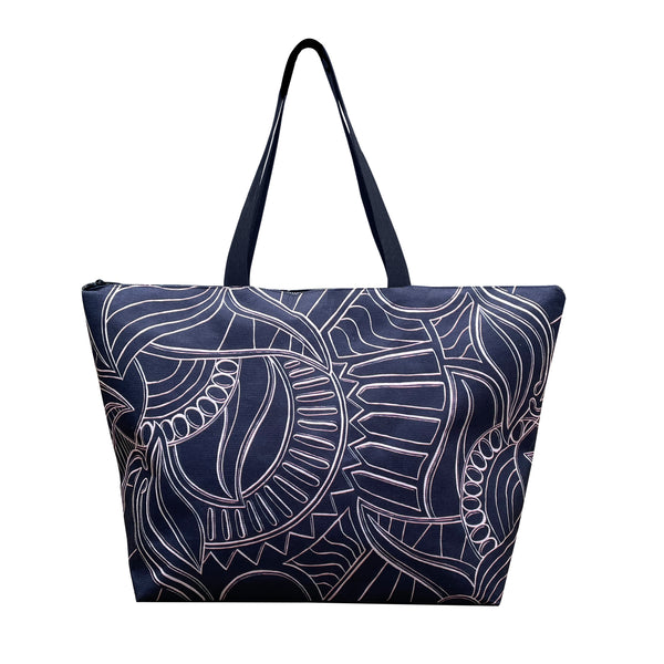 Zhi Zulu Tribes Beach Bag