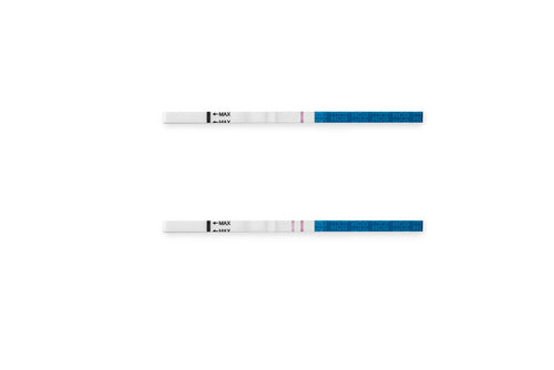 evaporation line versus positive pregnancy test strip result