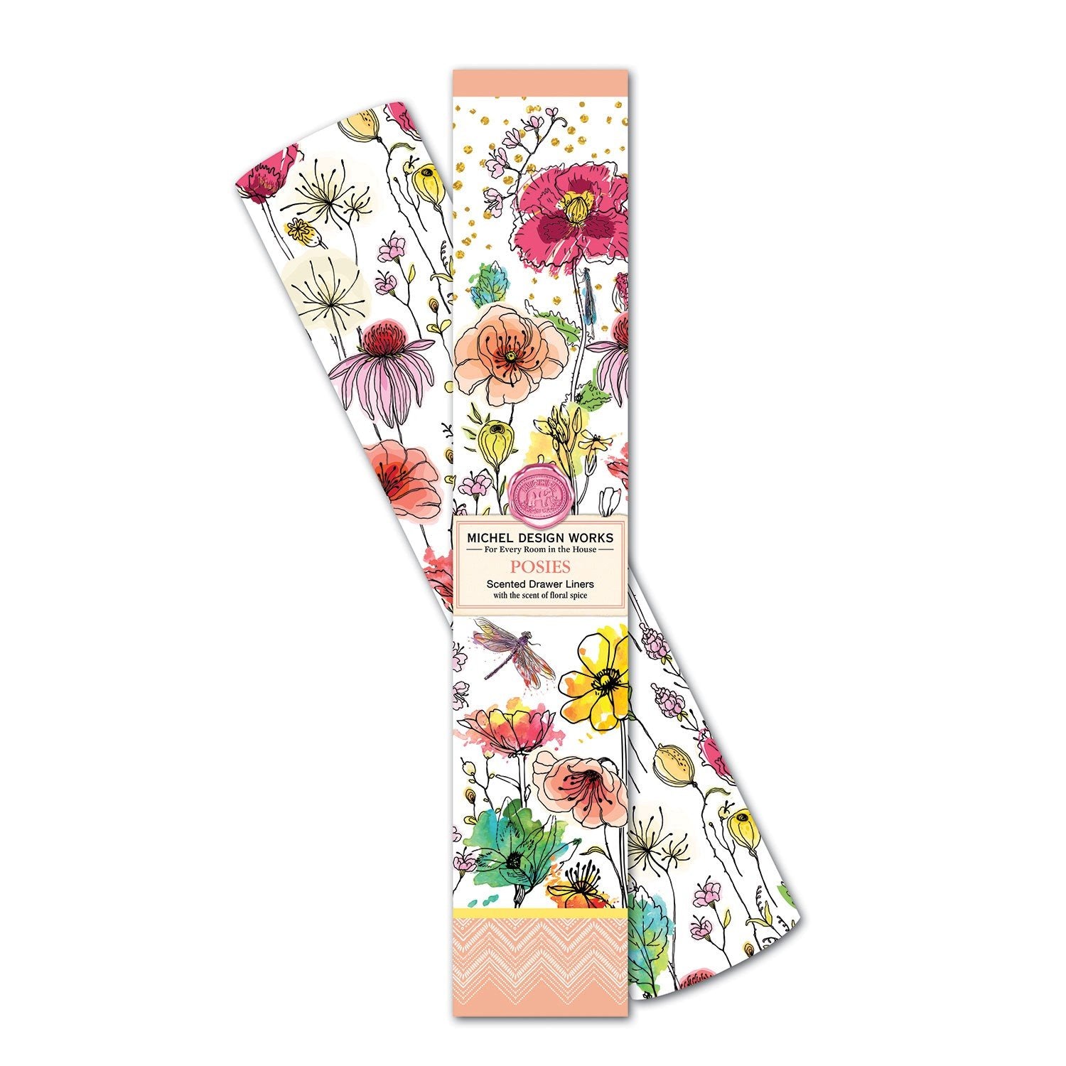 Michel Design Works | Posies Scented Drawer Liners | Michel Design Works