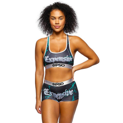 PSD Underwear Womens Stay Rad Sports Bra Black