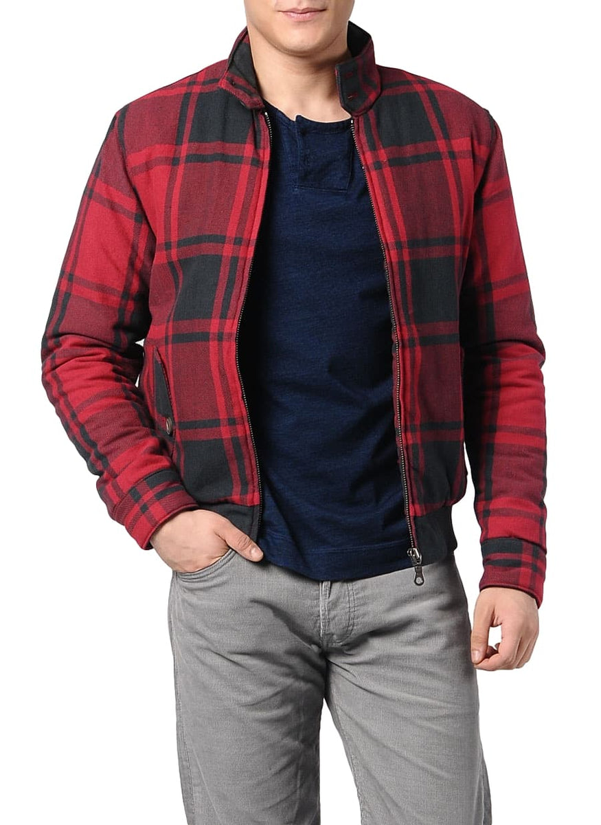 Levi's Men's Quilted Outerwear Jacket Red Plaid 72225-0002