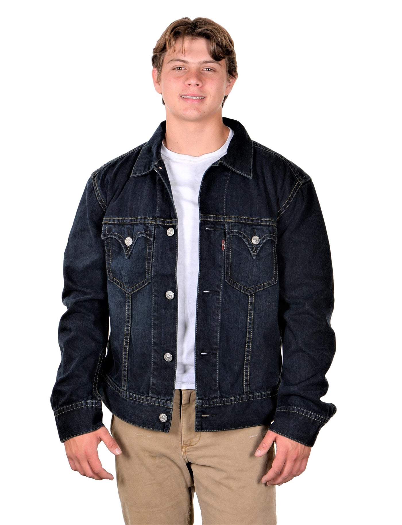 Levi's Men's TYPE 1 Iconic Trucker Jacket Blue Denim